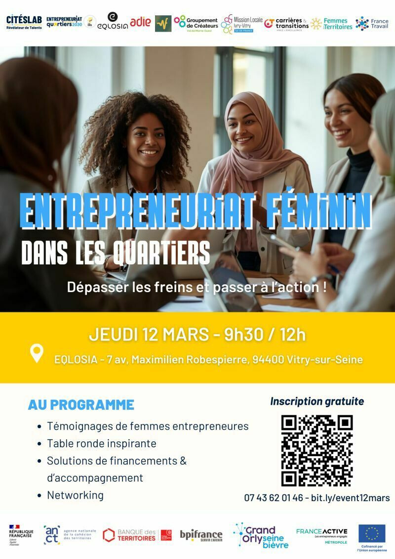 L'entrepreneuriat féminin dans les quartiers, c'est une force qui ne demande qu'à s'exprimer.