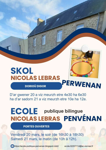 Portes ouvertes école publique de Penvénan