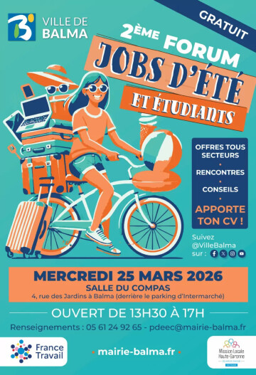 Jobs d’été et étudiants - Mercredi 25 mars