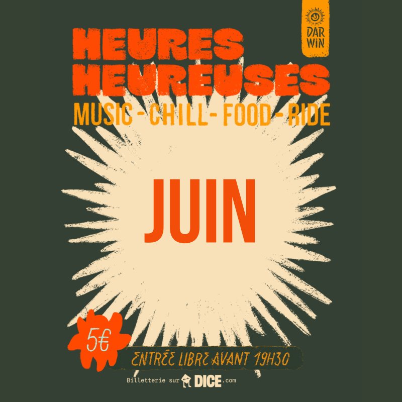 Les Heures Heureuses à Darwin - La prog de JUIN !