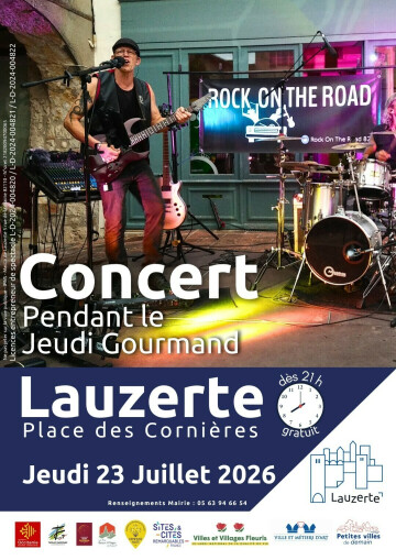 Concert du groupe Rock on the Road lors du Jeudi Gourmand