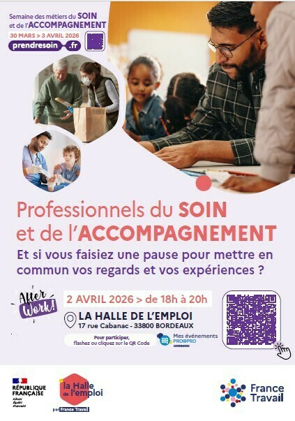 Afterwork des métiers du soin et de l’accompagnement