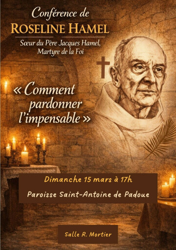 Conférence de Roseline Hamel (soeur du Père Jacques Hamel)