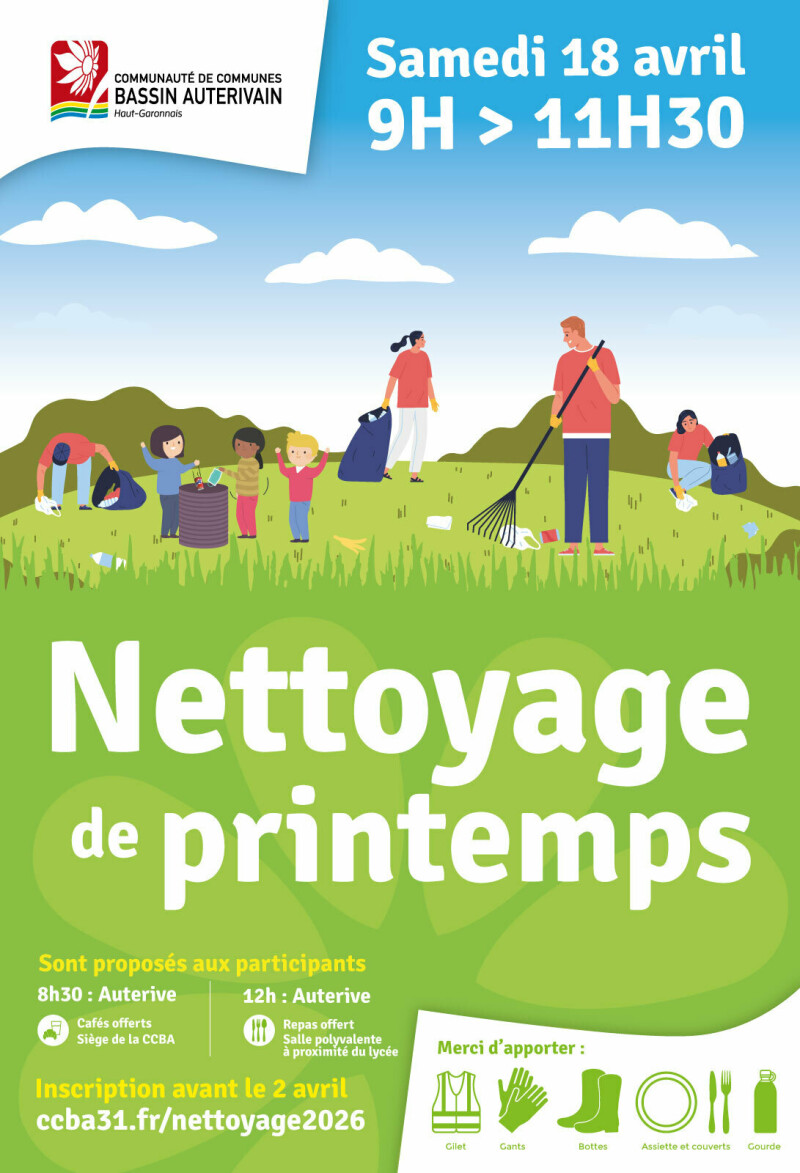 Nettoyage de printemps 2026
