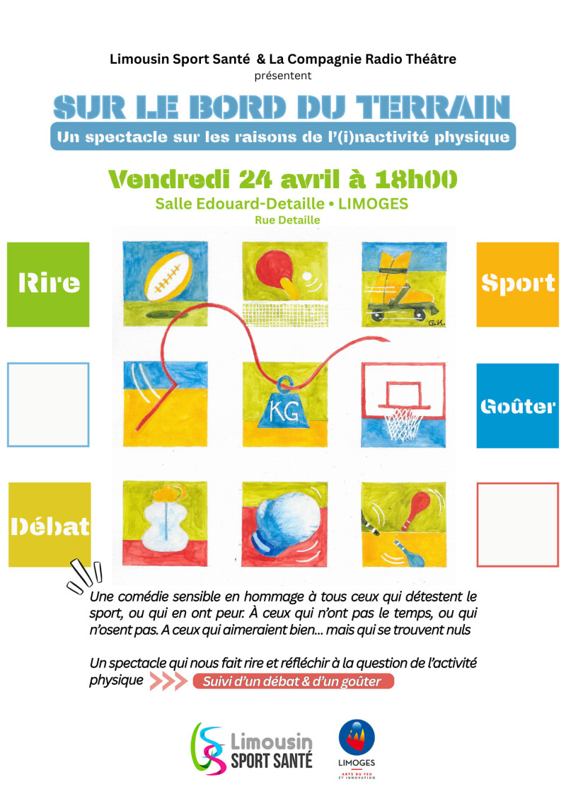 Sur le bord du terrain