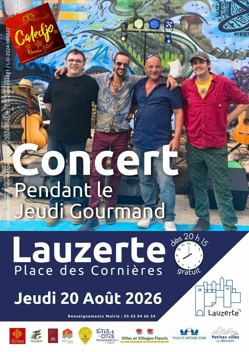 Concert du groupe Caledjo lors du Jeudi Gourmand