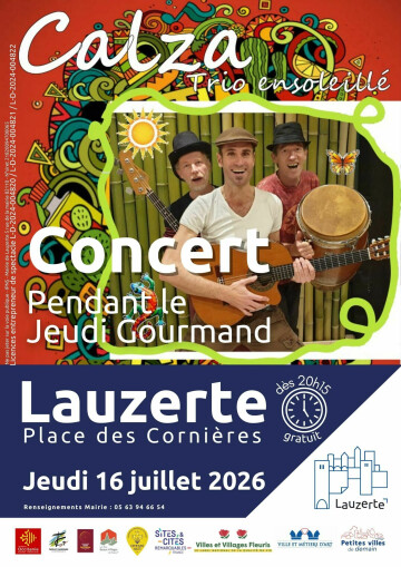 Concert du groupe Calza lors du Jeudi Gourmand