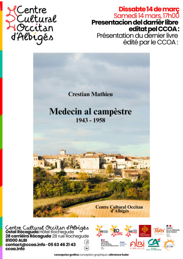 « Medecin al campèstre », novèl obratge editat pel CCOA