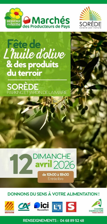 Fête de l'huile d'olive et produits du terroir à Sorède
