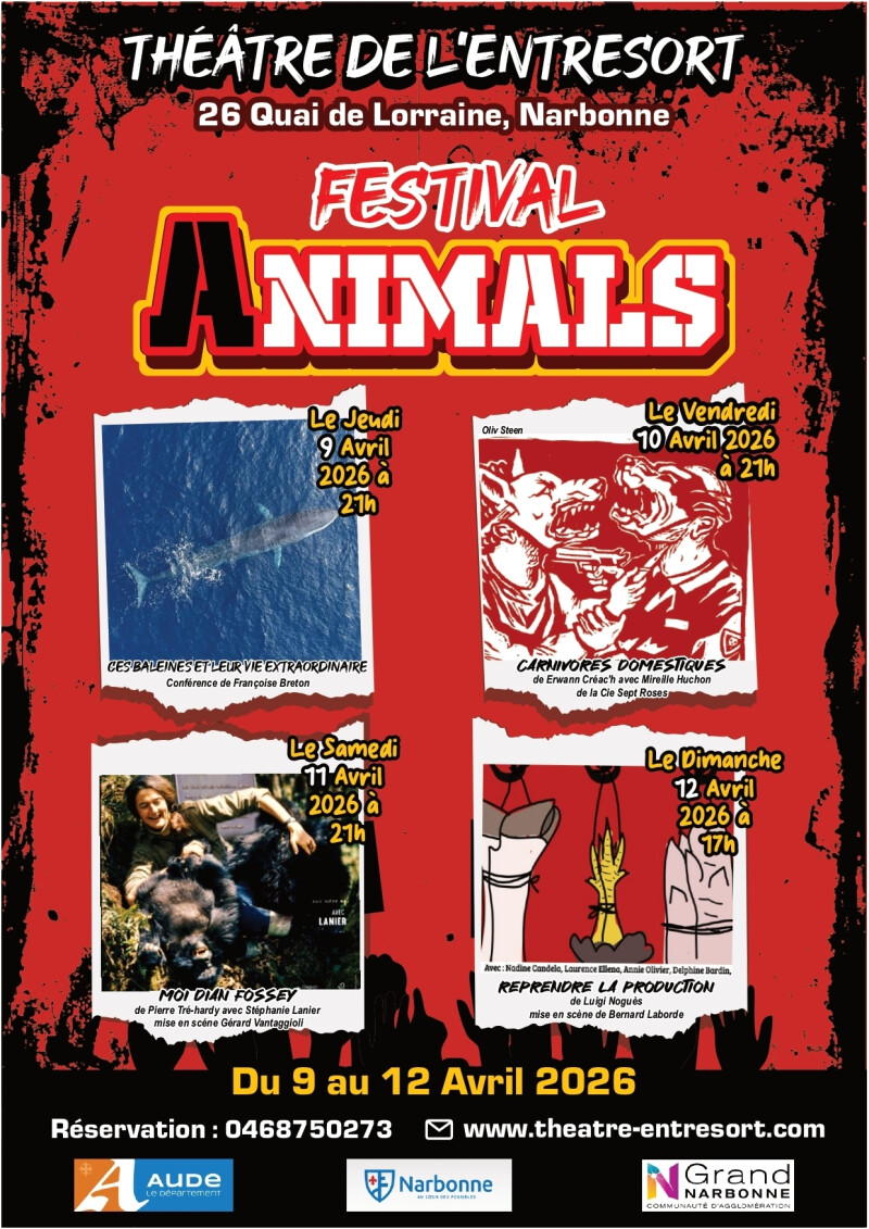 Festival "ANIMALS" : 4 soirs, 4 spectacles sur les aventures des animaux humains et non humains
