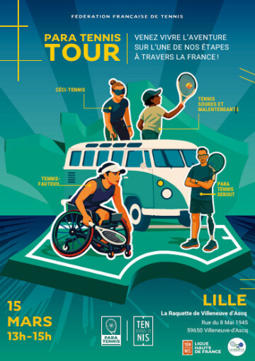 Le Para Tennis Tour fait étape à Villeneuve-d’Ascq