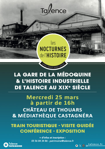 Train touristique – Gare et voie ferrée à Talence