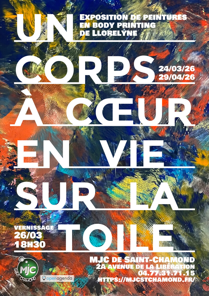 Un corps à coeur en vie sur la toile