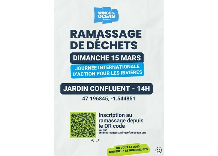 Ramassage de déchets - Journée internationale d’action pour les rivières