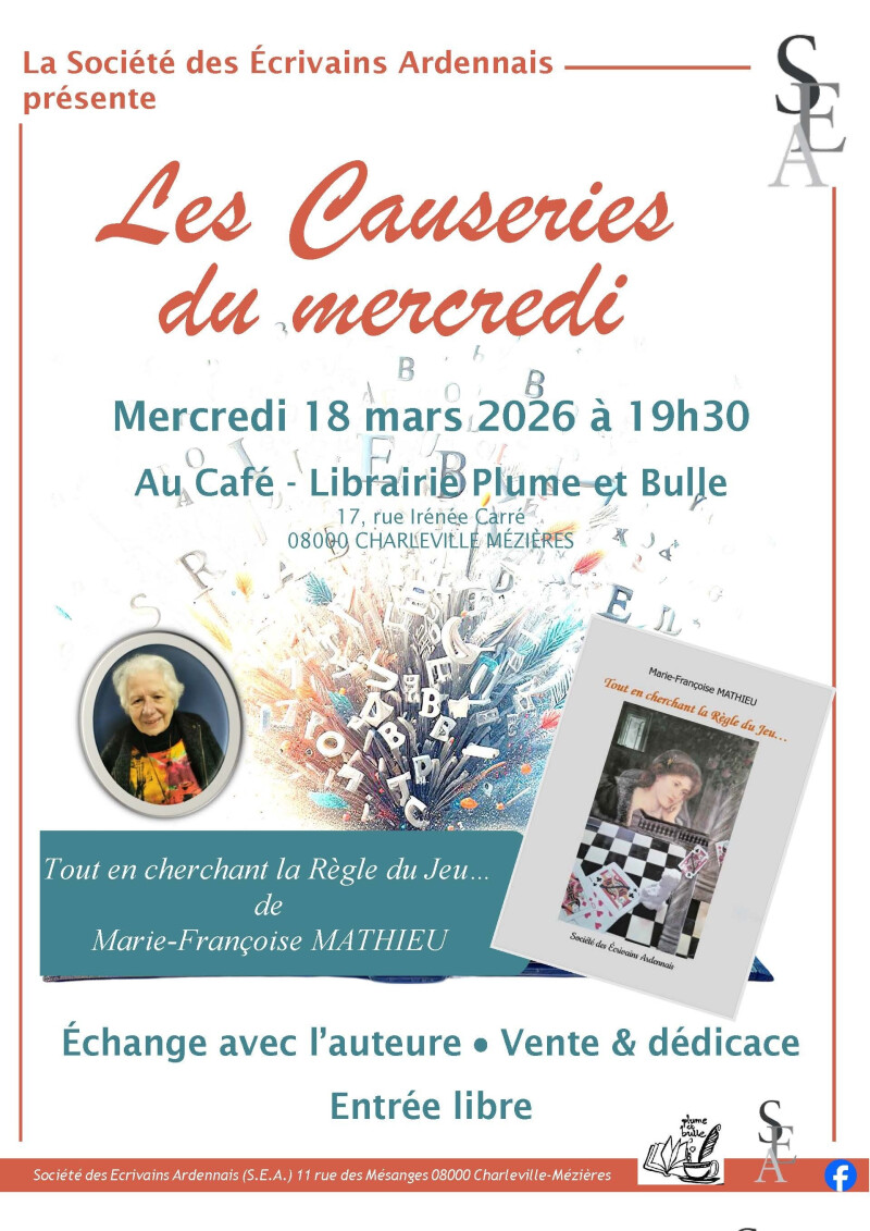 Les causeries du mercredi - Société des Ecrivains Ardennais