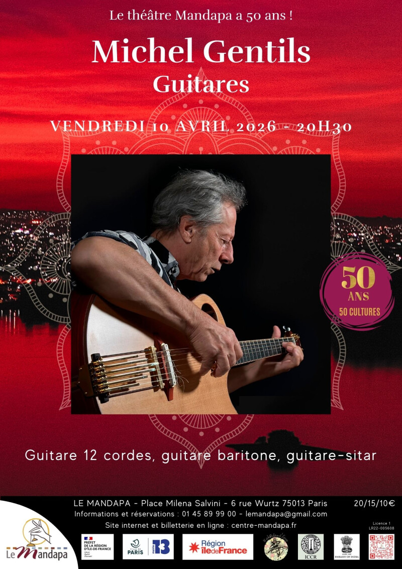 Michel Gentils - Guitare 12 cordes, guitare baritone, guitare-sitar