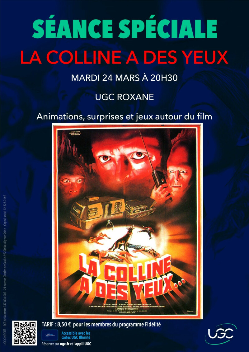 Soirée films de genre avec la projection du film La colline a des yeux de Wes Craven