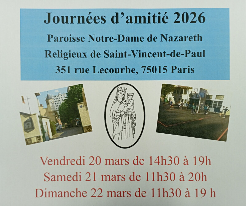 Journées d'Amitié à Notre-Dame de Nazareth