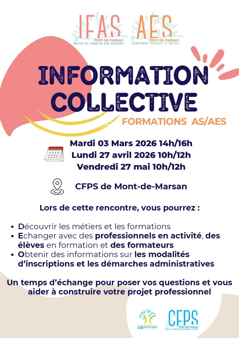 Information collective - Métiers AS et AES
