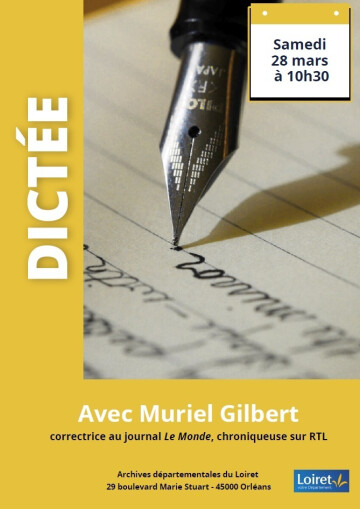 Dictée avec Muriel Gilbert