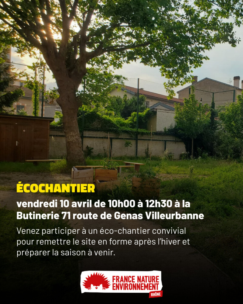 Éco-chantier à la Butinerie : préparons ensemble le printemps !