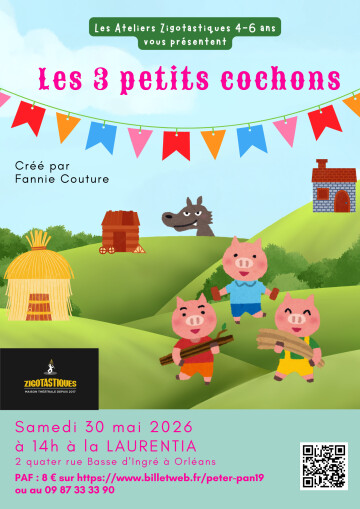 Spectacle- Les trois petits cochons