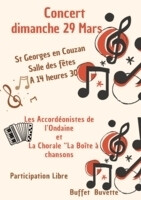 Concert à St Georges en Couzan organisé par la chorale La Boite à Chansons