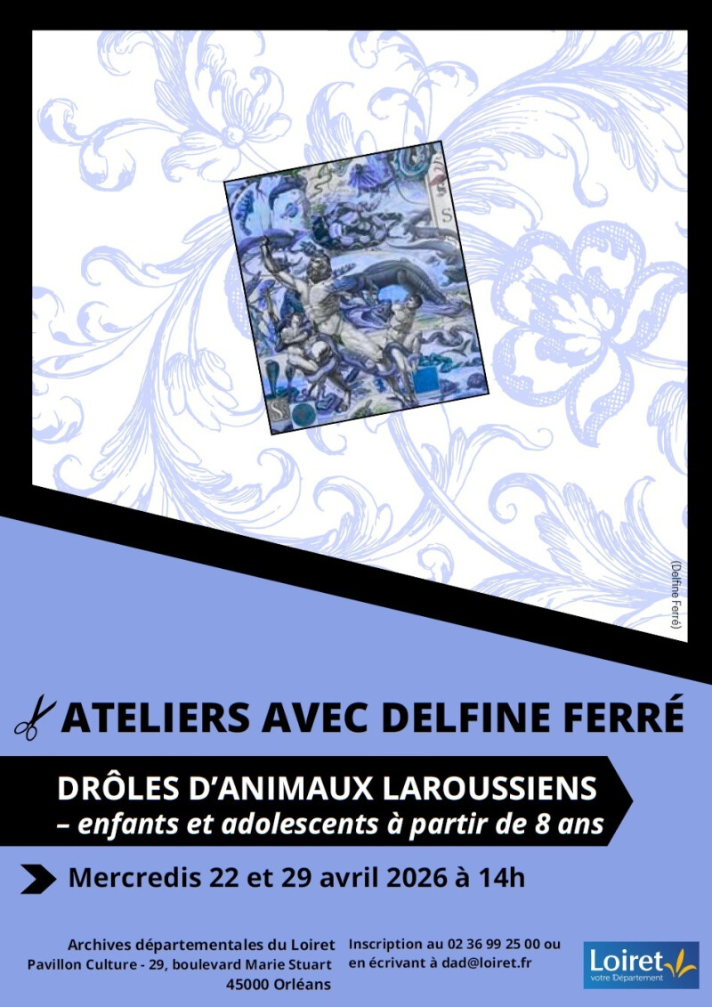 Ateliers avec Delfine Ferré : drôles d'animaux laroussiens