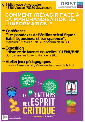 Exposition "Histoire de fausses nouvelles (CLEMI/BNF)