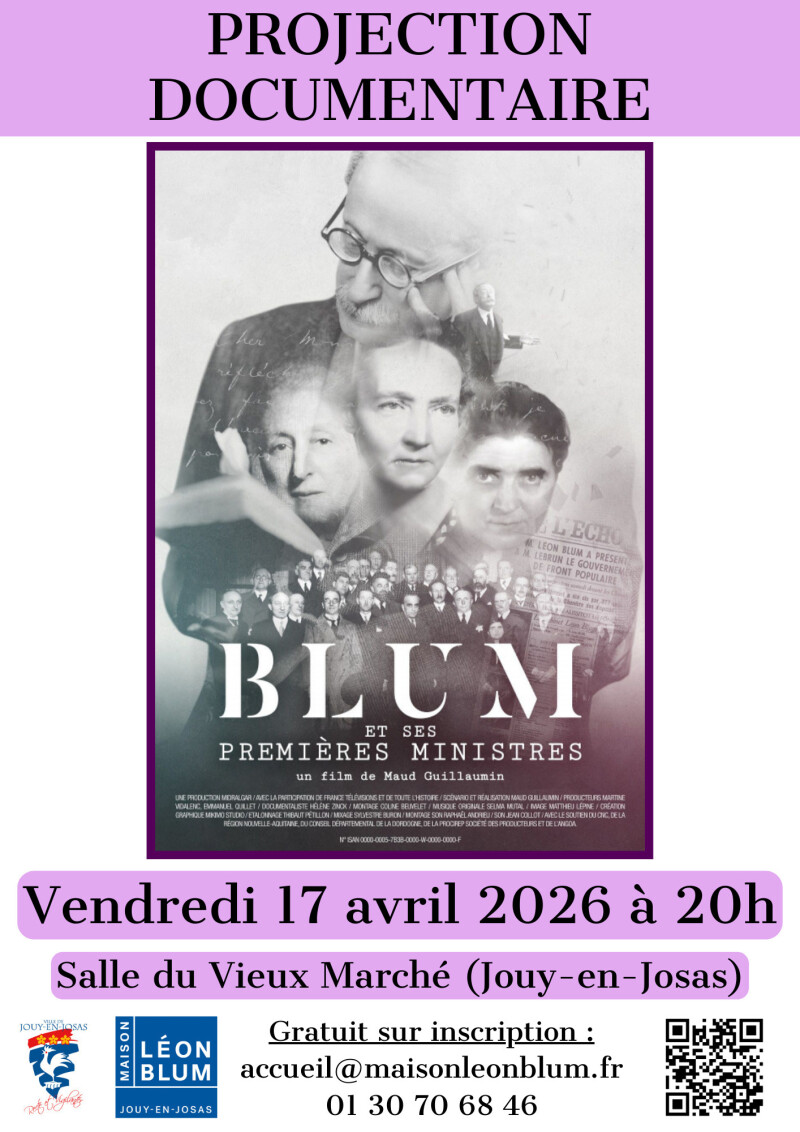 Projection du documentaire "Blum et ses premières ministres"