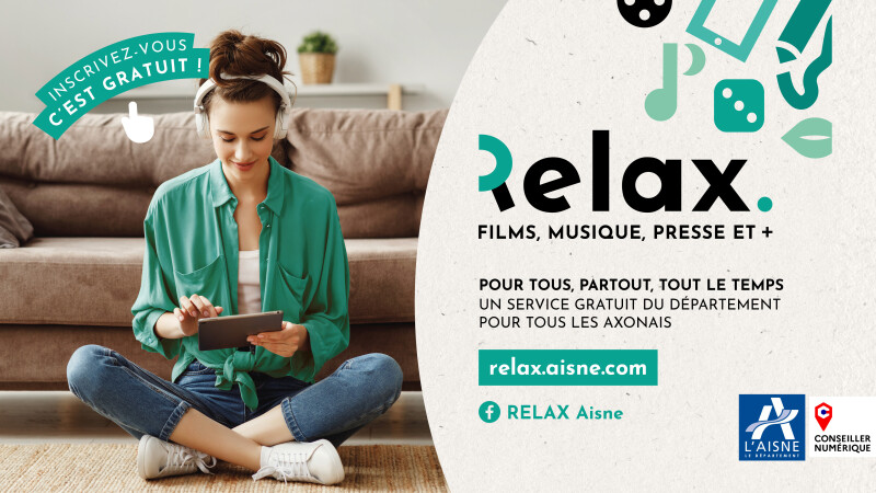 Découvvrez Relax - Musique, films, presse et des millions de ressources