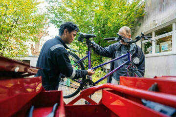 Atelier vélo : Aide à l'auto-réparation et sécurité routière vue du guidon