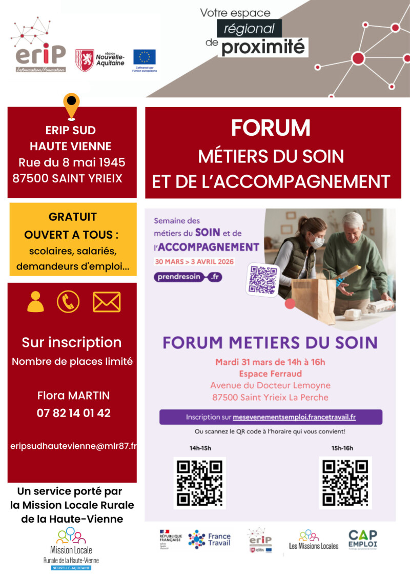 Forum des métiers du soin et de l'accompagnement