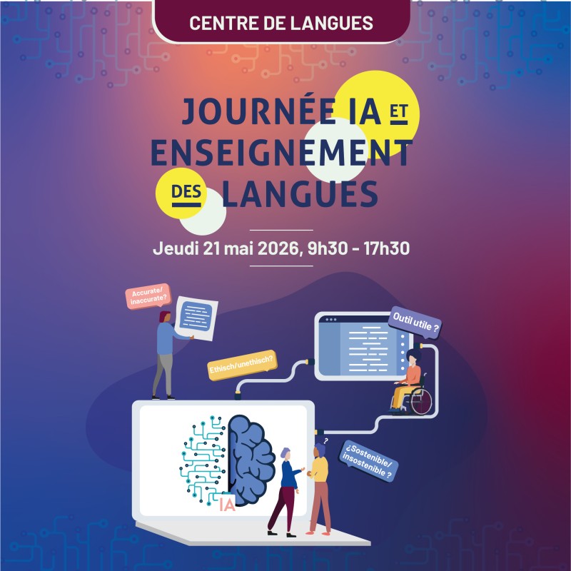 Journée "IA et enseignement des langues"