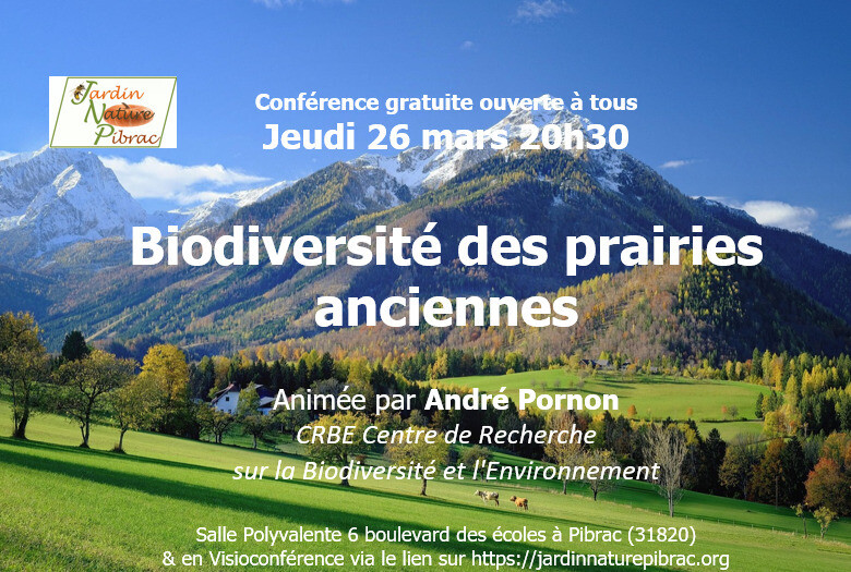 Conférence du 26 Mars 2026 - Jardin Nature Pibrac