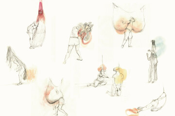 Vernissage de l'exposition "Partage d'intimité" avec Rosy Le Bars