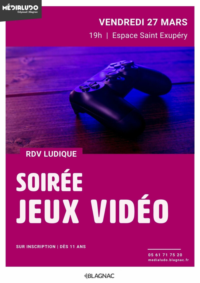 Soirée jeux vidéo - Vendredi 27 mars