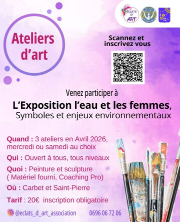 ATELIER DE CREATION _ EXPOSITION L'EAU ET LA FEMME_ SYMBOLE ET ENVIRONNEMENT