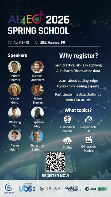 AI4EO Ecole de Printemps 2026 Vannes, April 8-10