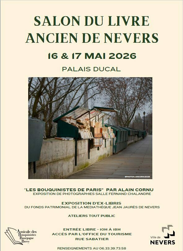 [EXPOSITION/SALON] Troisième édition du Salon du livre ancien de Nevers