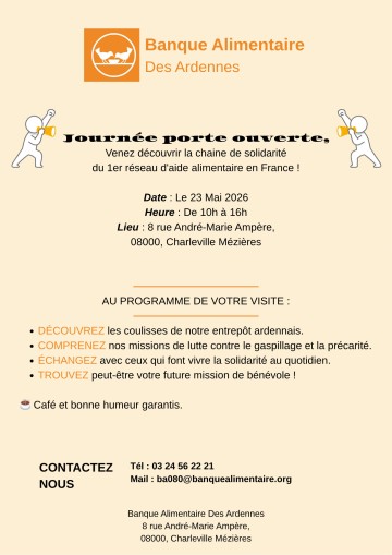 Journée porte ouverte de la Banque alimentaire des Ardennes