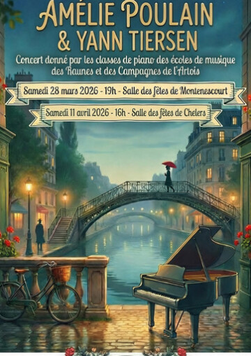 Concert piano " Amelie Poulain et Yann TIERSEN"