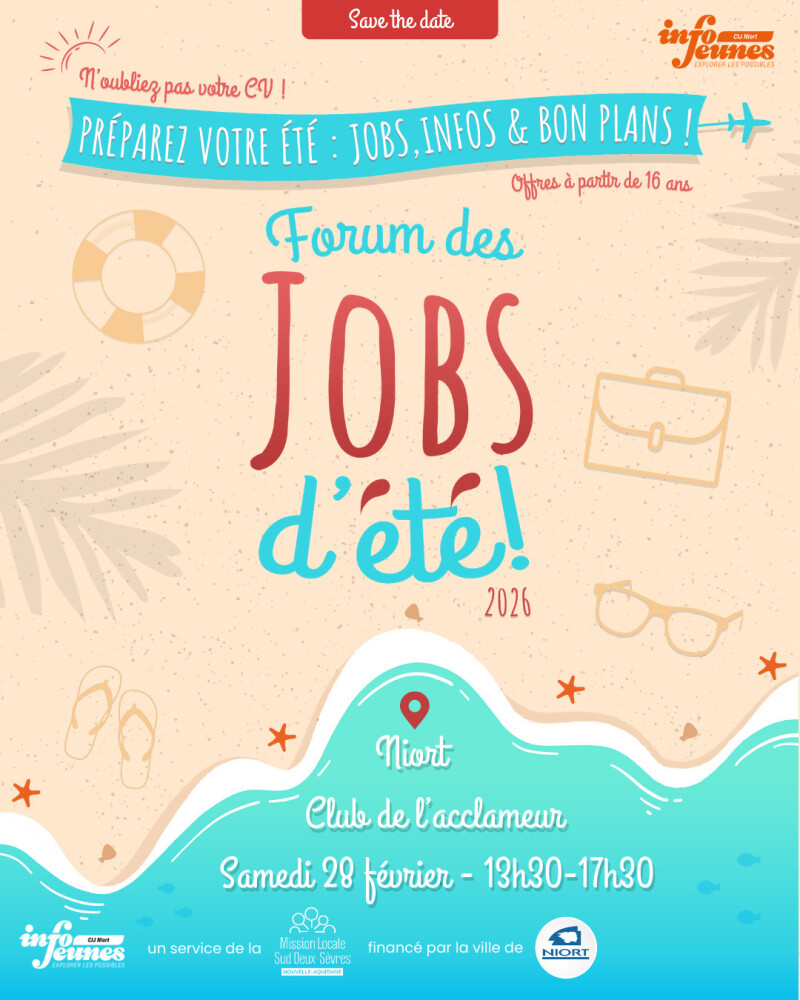 Forum des Jobs d'été - Niort - 2026