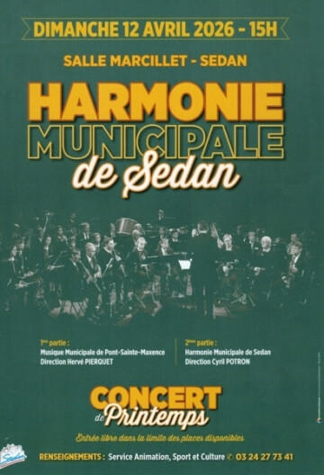 Concert de printemps dimanche 12 avril-15H00 Salle Marcillet à Sedan