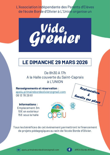Vide grenier - Dimanche 29 mars