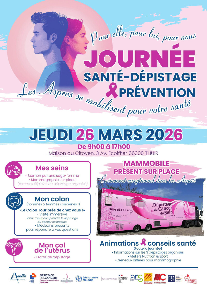 La MSA Grand Sud au cœur de la journée santé et dépistage à Thuir le 26 mars à Thuir