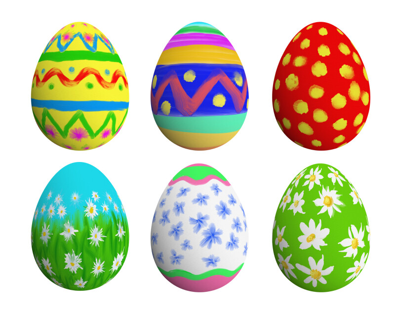 Omelette de Pâques et exposition de peintures.