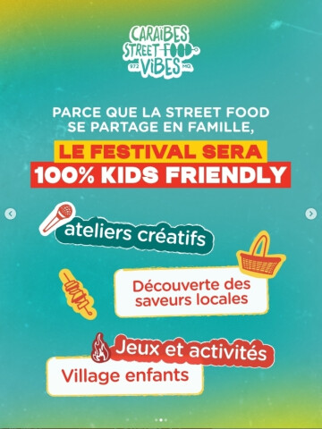 CARAÏBES STREET FOOD VIVBES 'FESTIVAL 100% KIDS FRIENDLY"