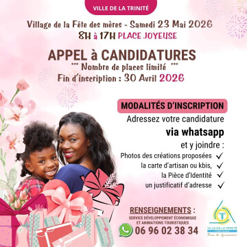 APPEL À CANDIDATURES