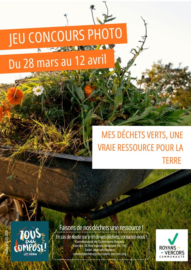 Jeu Concours Photo « Mes déchets verts, une vraie ressource pour la terre »